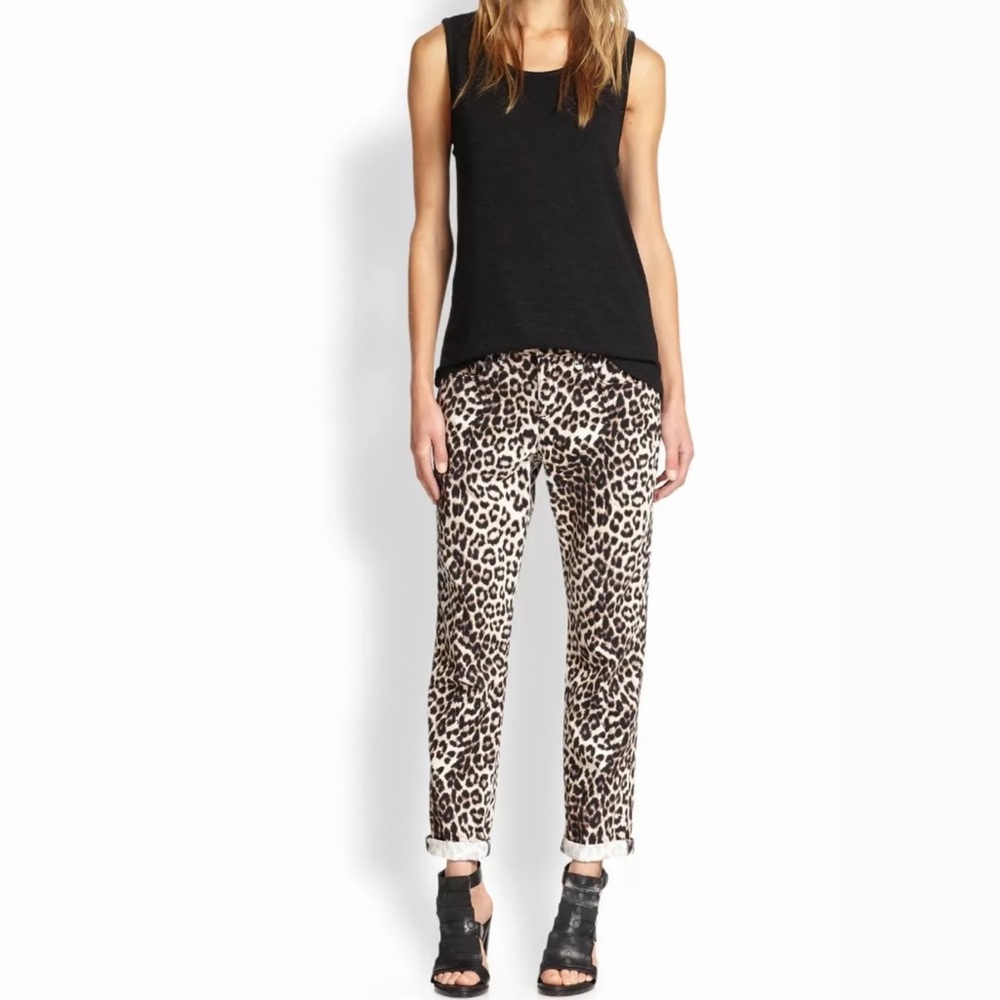Rag & Bone Boyfriend Jeans Snow Leopard 24